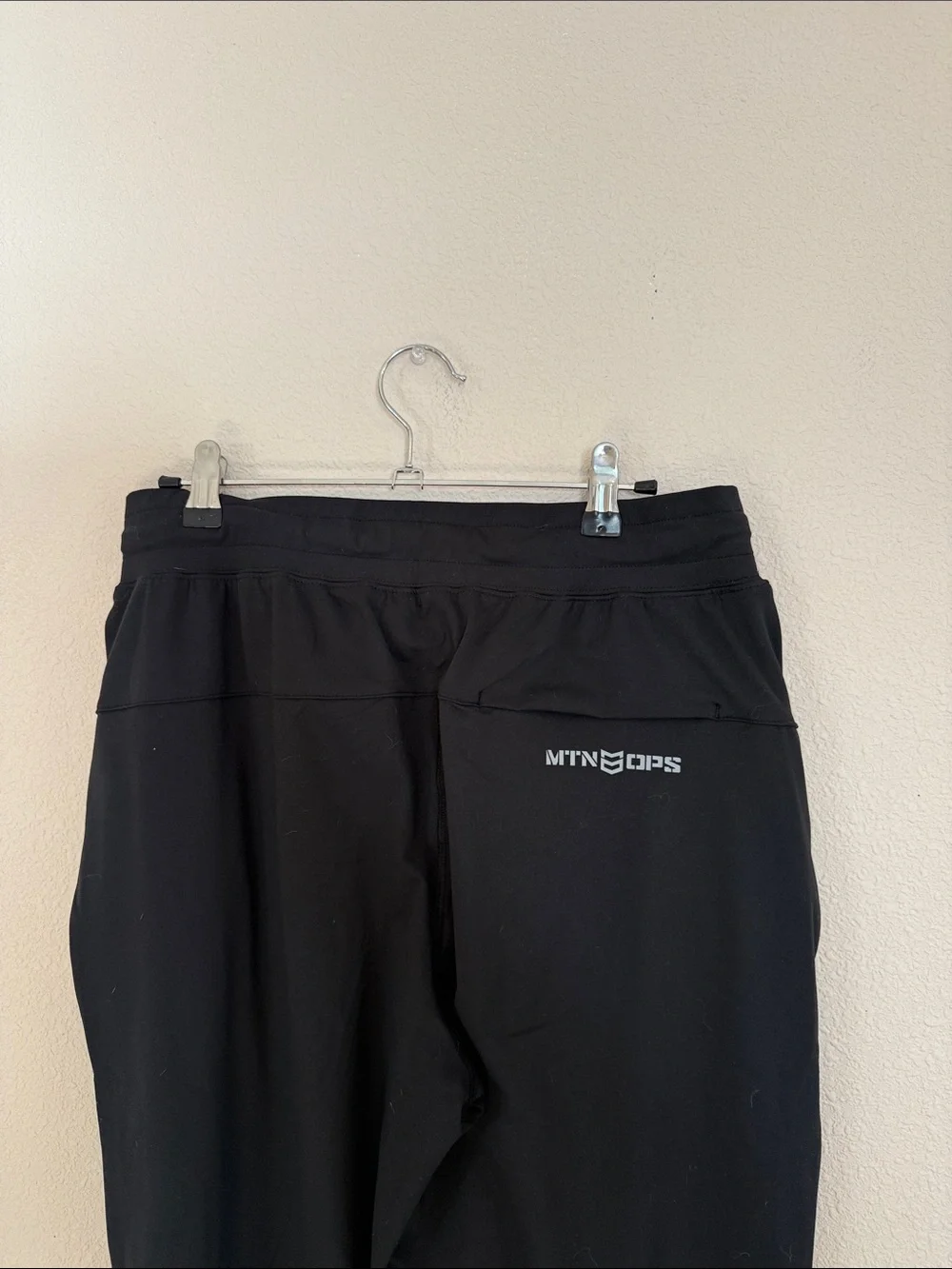 Men's Black Jogger Pants with Drawstring Waist